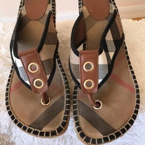 Authentic Burberry Nova Check Sandals